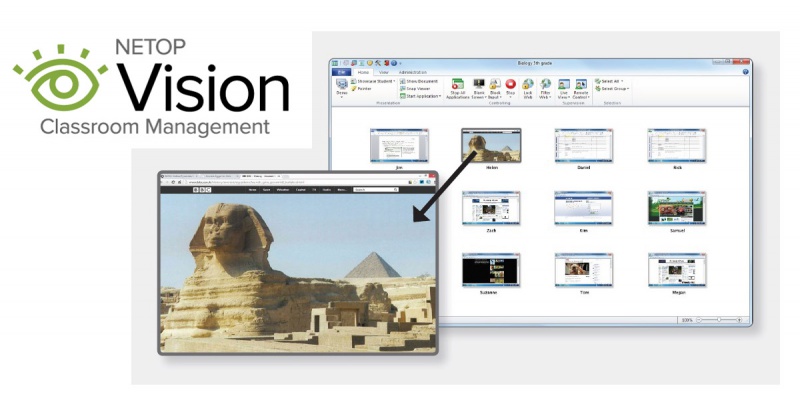 Netop vision pro and update clients
